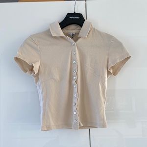 &Other Stories button up t-shirt